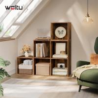 Estanteria Libreria con 6 Compartimentos, Estanteria de Almacenamiento de Madera, para Salon, Estudio y Oficina, Roble Claro, 90x30x90 cm - details 21
