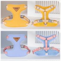Conjunto de arnés y correa de malla para perros, correas de pecho suaves y transpirables para perros, arnés reflectante para cachorros, arneses ajustables para mascotas para gatos y perros - details 3