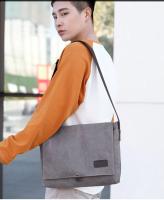 Nuevos bolsos de mensajero de hombro tipo bandolera de lona para hombre, nueva bolsa cruzada de moda para hombre, bolso informal sólido multifunción portátil para hombre - details 1
