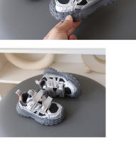 Estudiantes masculinos y femeninos primavera y otoño nueva malla de suela suave zapatos deportivos para niños medianos y pequeños zapatos de papá de suela suave antideslizante resistente a la suciedad - details 9