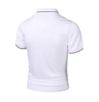 Verano de negocios simple ocio polo transpirable de los hombres de manga corta tops - details 14