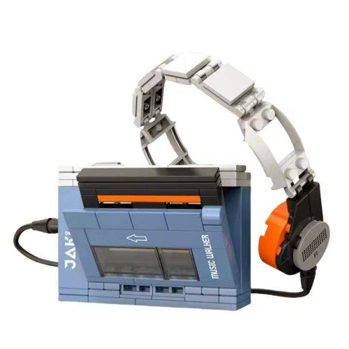 DIY Vintage Electrodomésticos Muebles TV Ordenador Cintas Walkman Playstation Radio Bloques de construcción Modelos Juguetes Adornos Eléctricos Puzzles estereoscópicos Regalos - 1