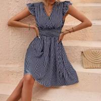 Vestido de verano de mujer de estilo rico, cómodo, multicolor, de tela colorida - details 3