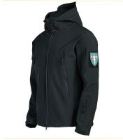 Chaqueta de Senderismo Impermeable para Hombres en Invierno-Otoño Abrigo Suave de Carcasa Táctica a Prueba de Viento con Capucha Ideal para Pesca, Acampar, Escalar - details 5