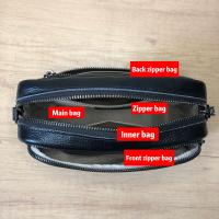 Bolso Cruzado de Cuero Genuino para Mujer - Elegante Bolso Cuadrado Pequeño con Cierre de Cremallera, Correa Desmontable, Bolso Minimalista para Uso Diario y Formal en Negro/, Duradero y Fácil de Limpiar para Mujer, Accesorio Versátil, Estética Moderna - details 6