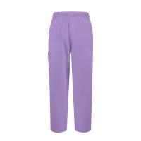 Uniforme de enfermera de color sólido para mujer, traje de pantalones de manga corta con cuello en V de tela de secado rápido, uniforme de enfermería con múltiples bolsillos - details 38