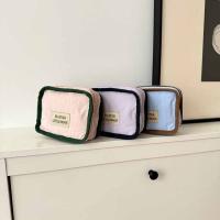 Bolsa de cosméticos portátil de Color contrastante, billetera con cremallera, monedero de Color sólido, bolsa de almacenamiento de pañuelos sanitarios suave y ligera - details 2