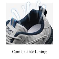 Zapatos de marca para hombre, zapatillas gruesas blancas de lujo, zapatillas informales para correr, Tenis transpirables antideslizantes, calzado deportivo para Fitness - details 6