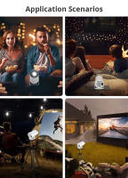 Proyector inteligente compatible con 4K y 1080P, 720P local, juego de mandos, Android 11, cine en casa, portátil - details 12