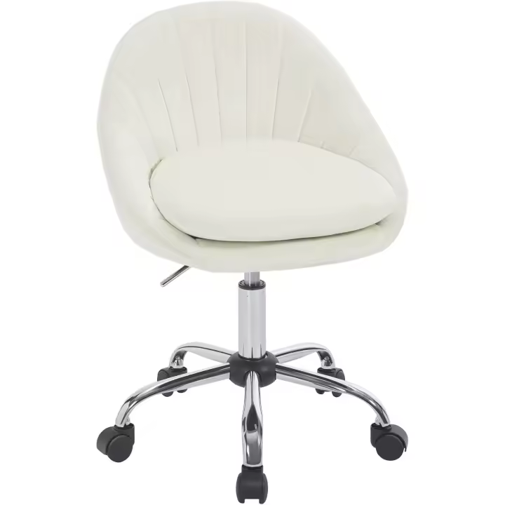 Tocador Giratoria con Respaldo Amplio, Silla Ordenador Terciopelo, Silla Ergonómica de Estudio y - 1
