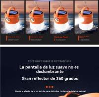Linterna luz solar Portátil jardin exterior multifunción camping carpa regalo Luz de emergencia led - details 7