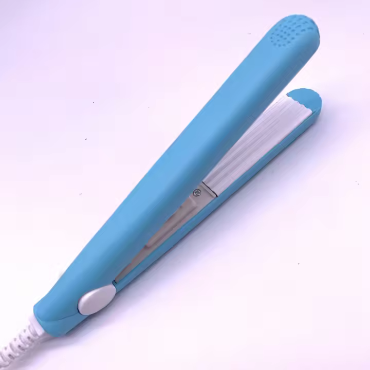 Mini Alisador de Cabello de Cerámica Rosa Herramienta de Estilismo de Alizamiento de Flequillo de Alta Calidad Enchufe Europeo Standard Certificado CE - 1