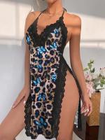 Ropa interior de mujer, pijamas de casa holgados de talla grande, pijamas con aberturas - details 4