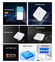 Sensor de Fugas Inteligente GIRIER Monitore de Fugas de Agua ZigBee para Seguridad del Hogar Inteligente Impermeable IP66 Soporte de Asistente de Hogar - details 0
