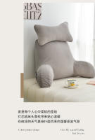 Almohada de Lumbar Ultra Comodidad Espalda y Brazos Grises Cubierta de Microplush Desmontable - details 3