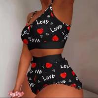 Conjunto de Pijama de Mujer de 2 Piezas Ropa Interior Sexy con Múltiples Estampados - details 2