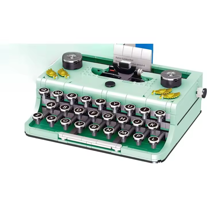 Set de Bloques de Construcción Retro Tipografía Feliz Kit de Construcción Mini para Adultos - 1