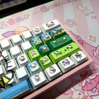 Hellokitty keycap transmisión de luz grabada lateral teclado mecánico de eje magnético adaptado de gatito de alto valor (teclado no incluido) - details 1