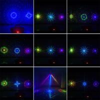 Luz de Efecto de DJ ESHINY Proyector de 180 Patrones de Láser RGB para Escenario y Barra de Baile Sistema de Luces de Fiesta DMX512 G14N6 - details 5