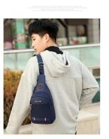 Bolso de hombro de gran capacidad para hombre, bolsa cruzada de pecho, Oxford, informal, para viajes al aire libre, multifunción - details 7