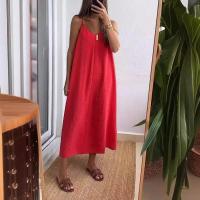 Vestido de verano para mujer, moda, color liso - details 7