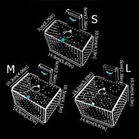 Caja de aislamiento acrílica para pecera, caja de incubación de acuario de montaje en pared de calibre de 3mm con cubierta, caja de cría de peces dorados Betta - details 0