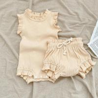 Conjunto de Verano para Niñas Pequeñas Top de Cinturón con Volantes Shorts de PP Faldas de Floral - details 13