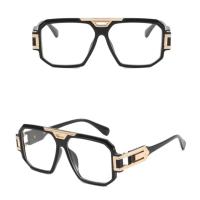 Gafas de sol cuadradas de moda con montura completa, gafas de sol Retro HD de gran tamaño con montura grande, estilo callejero, PC, gafas de sol Unisex para conducir - details 9
