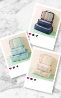 Bolsa de viaje multiusos para almacenamiento de ropa, organizador de maquillaje, sujetador portátil, artículos de tocador, Maleta contenedor, 3 piezas - details 1