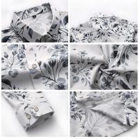 Camisas Casuales para Hombres Impresión de Moda, Elástica, Sin Hierro, Talla Grande - details 14