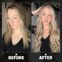 Extensión de cabello Halo, línea de pescado ombré, extensión de cabello humano, línea elástica de cristal resaltada con Clip en peluca, cabello 100% Remy - details 5