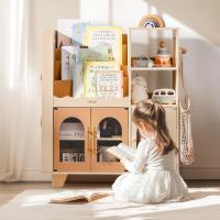 Estantería para Libros Infantiles, Color Blanco, de Madera, Varios Niveles, con Zona de Almacenamiento de Juguetes, Armario Infantil para Grandes Libros de imágenes, Muebles Infantiles - details 17