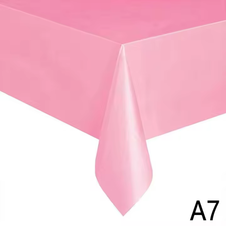 Mantel Desechable Rojo-Rosa para Comedor Ideal para Fiestas de Navidad, Cumpleaños, Boda - 1