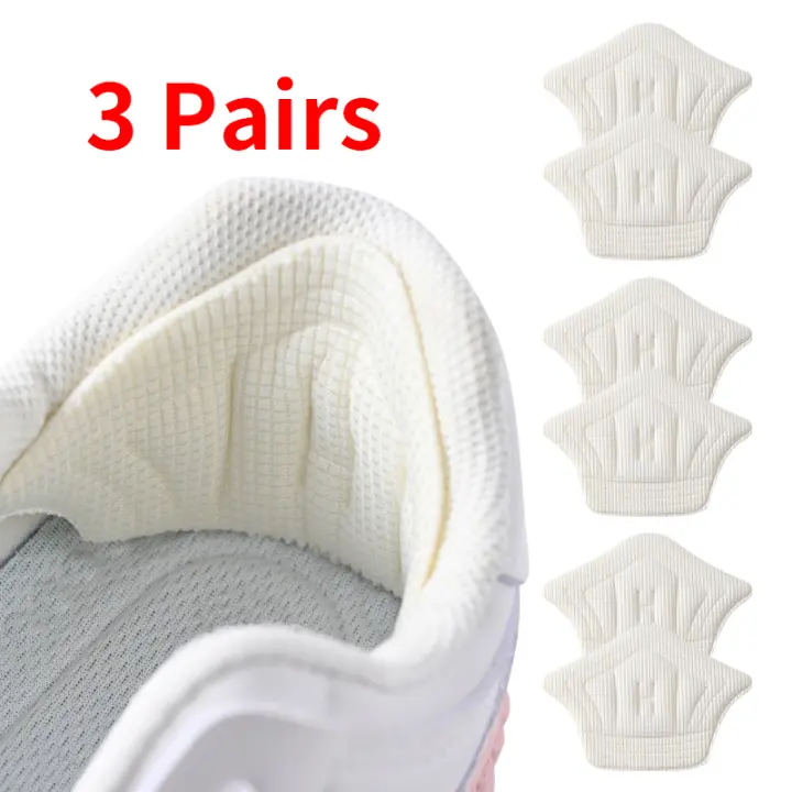 Plantillas de Parche con Tamaño Ajustable, Almohadillas de Talón, Antidesgaste, Pegatina Trasera, Almohadilla para los Pies, Plantilla de Inserción Compatible con Zapatos Deportivos, 3 Pares, 6 Piezas - 1