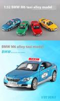Coche de Taxi M6 a Escala 1:32 Modelo de Metal Alegrado con Sonido y Luz Juguete Ideal para Niños - details 0