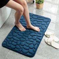 Alfombra de Terciopelo de Espuma de Memoria Antideslizante Estilo Piedra Cobblestone para Baño, Sala de Estar, Cocina Herramientas de Cocina Especiales - details 2
