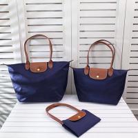 MEJORADA Bolso plegable de nylon con asa larga superior para mujer，impermeable，TAMAÑO PEQUEÑO 33*24*14CM,estilo clásico - details 0
