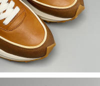 Zapatos deportivos de plataforma transpirables de cuero nuevos, estilo retro Forrest Gump - details 12