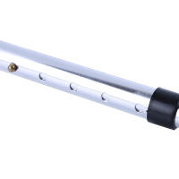 Bastón Telescópico De Aleación De Aluminio Para Senderismo Y Trekking Plegable Con Punta De Goma Para Ancianos Color Negro/Cobre - details 5