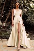 Vestido de Graduación Largo para Mujer Traje Elegante de Denim con Escote Alto, Espalda Descubierta, Cremallera en la Espalda, Ocasiones Formales, 2025 - details 72