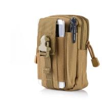 Riñonera Táctica Impermeable Sistema MOLLE con PortaTeléfono y Equipo de Supervivencia para Senderismo Camuflaje Multicam - details 4