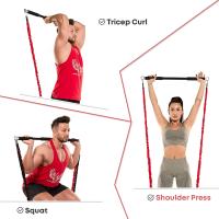 Barra de entrenamiento, conjunto de bandas de resistencia para Fitness, Pilates, Yoga, cuerda de tracción, expansor de entrenamiento, equipo de gimnasio para culturismo en casa - details 5