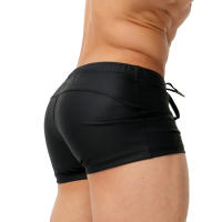 Jessborn-pantalones de natación de ángulo plano para hombre, Bóxer profesional de nailon, color sólido, para la playa - details 5