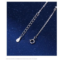 S999 Pulsera con lazo de circón brillante, joyería de plata pura, ligera, versátil, elegante y dulce para chica - details 7
