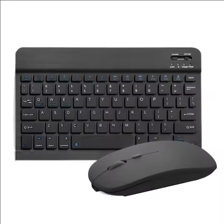 Set de Teclado y Ratón Inalámbricos Ultradelgados Portátil, Cargable, Adecuado para iPad, Tableta, Ordenador Portátil - 1