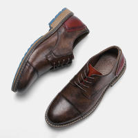 Zapatos casuales de negocios tendencia retro zapatos de cuero de gran tamaño - details 29