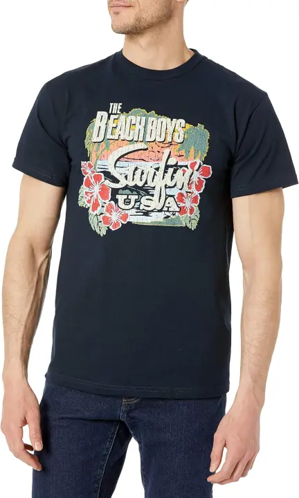 Camiseta Tropical de Surf USA para Hombres Moda de Playa Boys - 1