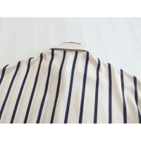 OUWU- Camisa Holgada A Rayas Con Manga De Burbuja Para Mujer, Gran Oferta De Temporada, Nuevo Estilo, Informal, Cuello Tipo Polo, Manga Corta, Top De Moda - details 27
