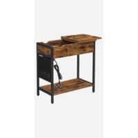 Consola, Mesa de Entrada, Extremo del SofÁ, Tablero de Vidrio Templado, Marco de Metal, Patas Ajustables, para Salón, Entrada, Pasillo, Dorado y Transparente LGT025A01 - details 17