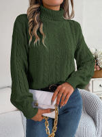 Suéter de punto de cuello alto para mujer, jersey de manga larga, Tops de moda, blusa de punto, novedad de otoño e invierno, 2023 - details 14